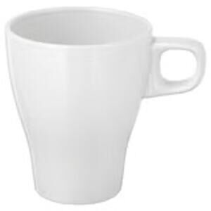 IKEA Färgrik Sleek White Stoneware Mugs Set of 4 Modern & Sleek
